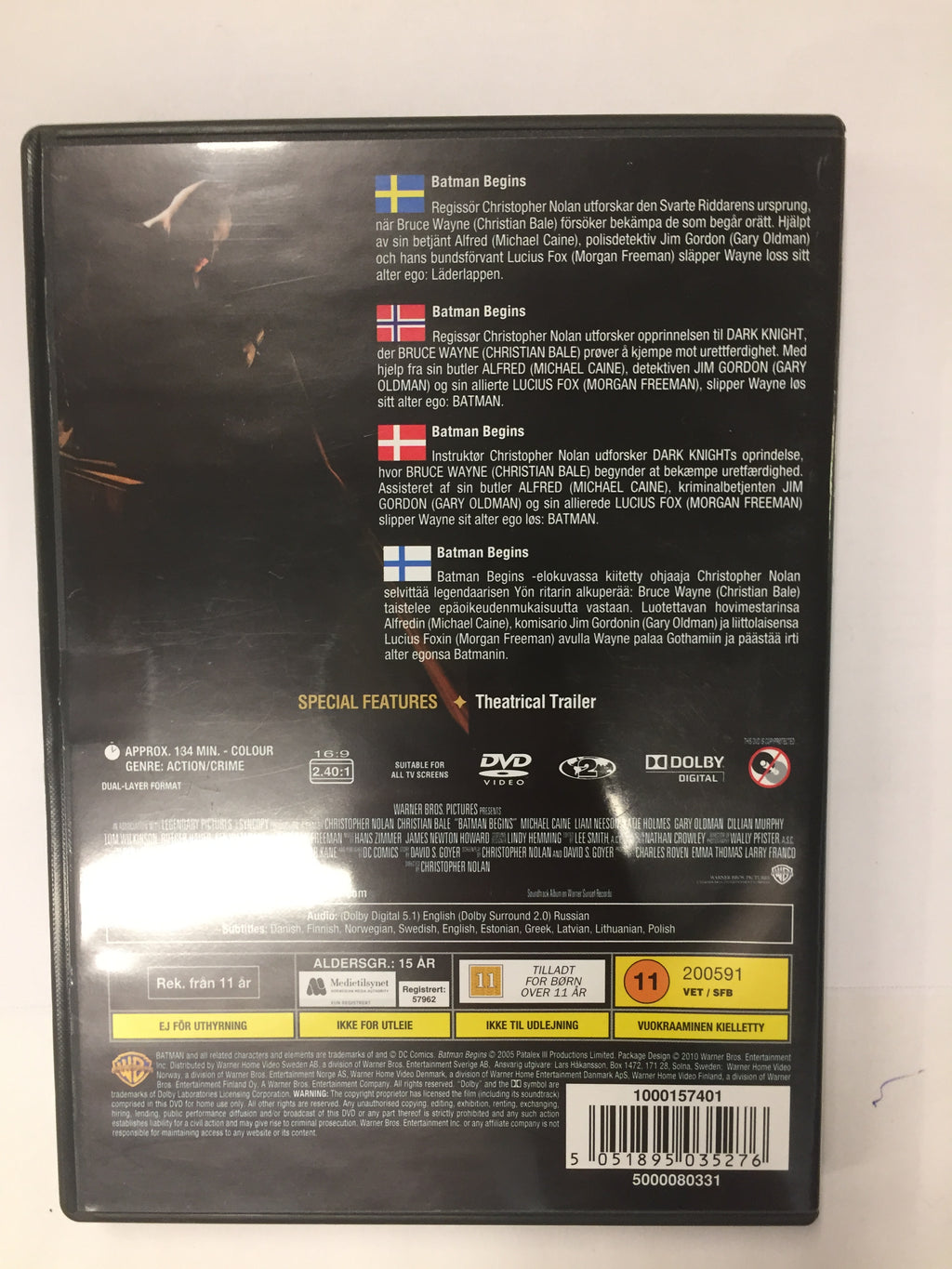 DVD-Batman Begins