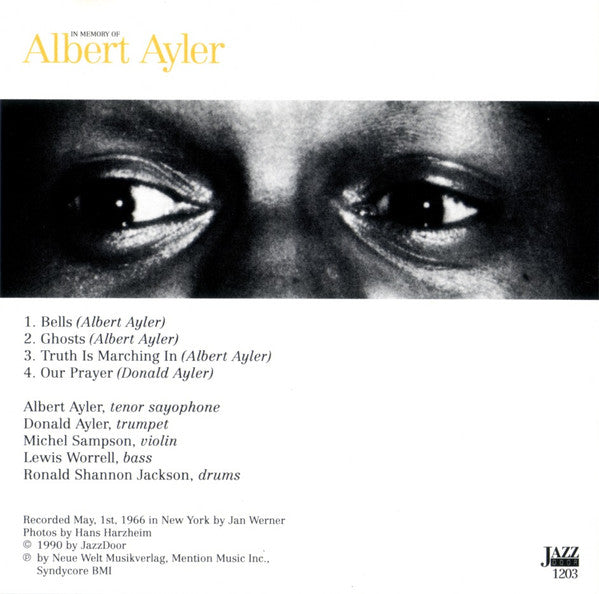 Albert Ayler – In Memory Of Albert Ayler