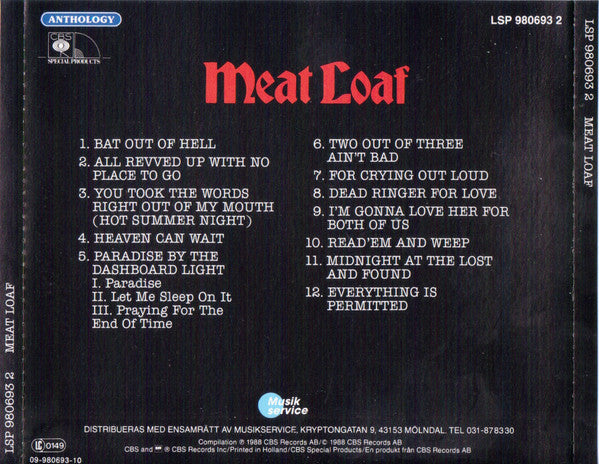 Meat Loaf – Anthology