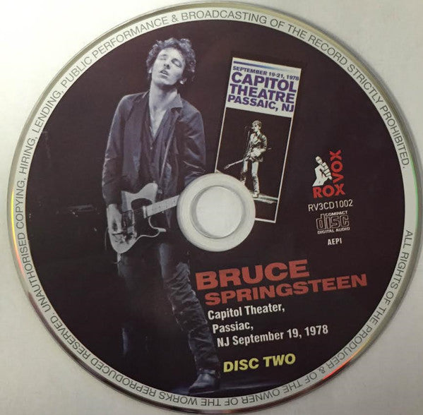 Bruce Springsteen – Capitol Theater, Passaic, NJ, September 19, 1978 - Bootleg